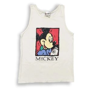 Vintage Disney Mickey Mouse Tank Top Sleeveless Size Medium Mickey Inc